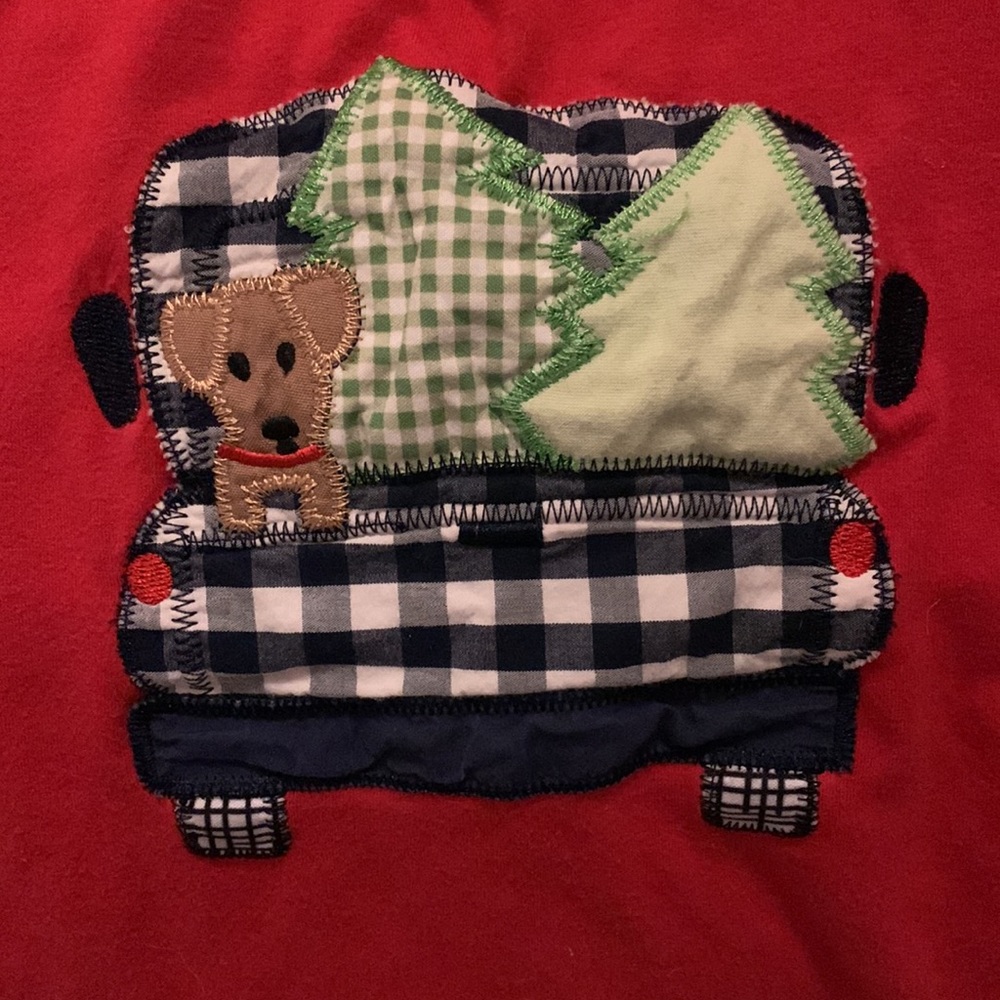 3T Boys Embroidered Christmas shirt - Picture 2 of 3